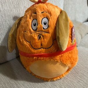 Dr. Seuss Festive Orange Plush Pillow
